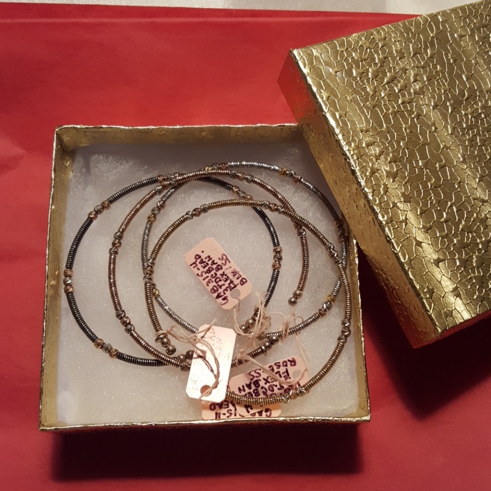 NWT 4pcs. Sterling Silver 925 Cuff Bangles in 4T - Picture 7 of 7